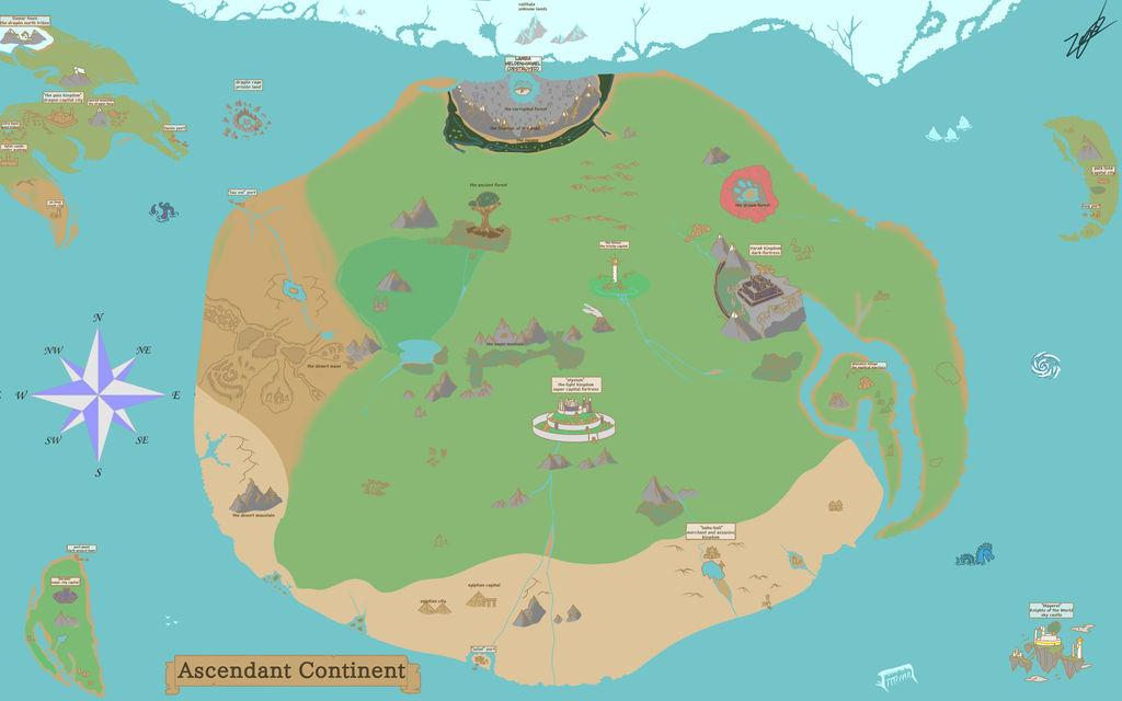 Ascendant continent map by kaitokid01 on DeviantArt