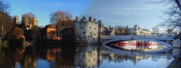 York in flood HDR .