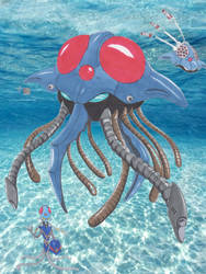 Mecha Tentacruel, with pilot.