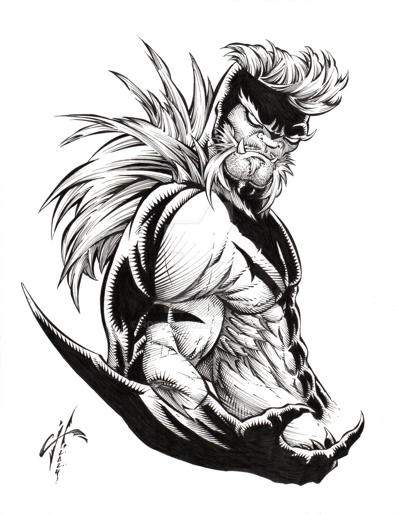 Sabertooth Dear Sabertooth Deadeye by roo157 on DeviantArt