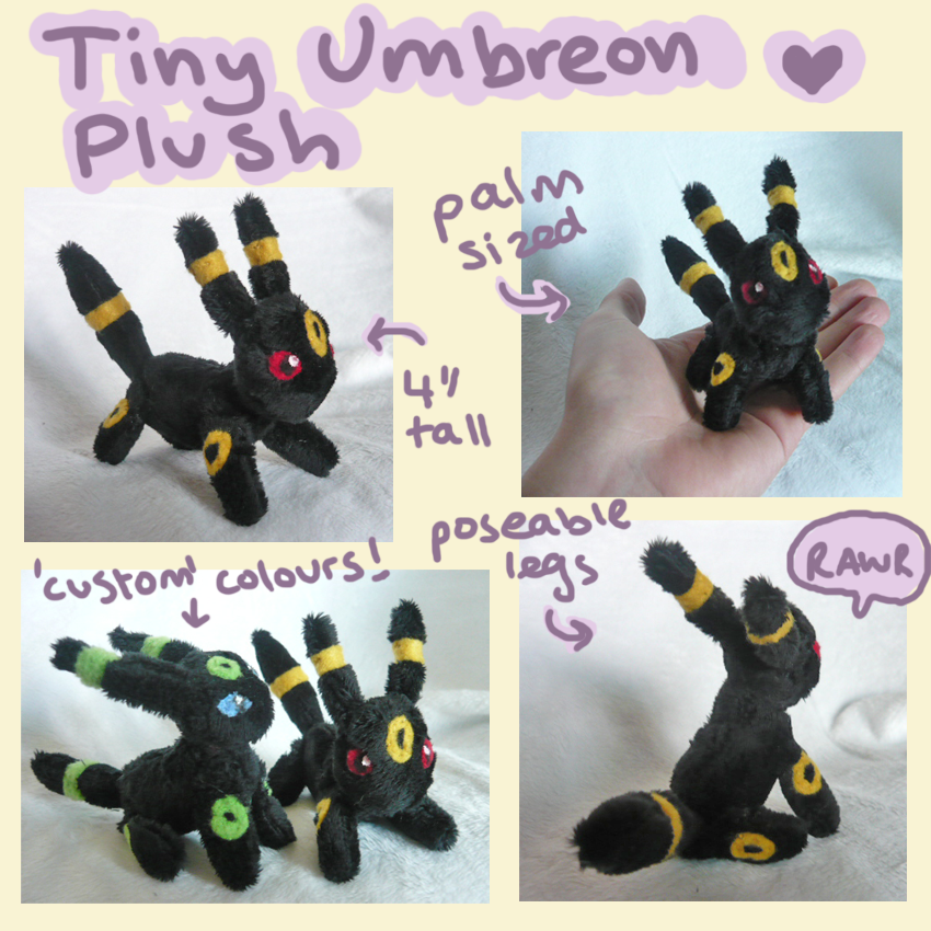 Tiny Umbreon plush