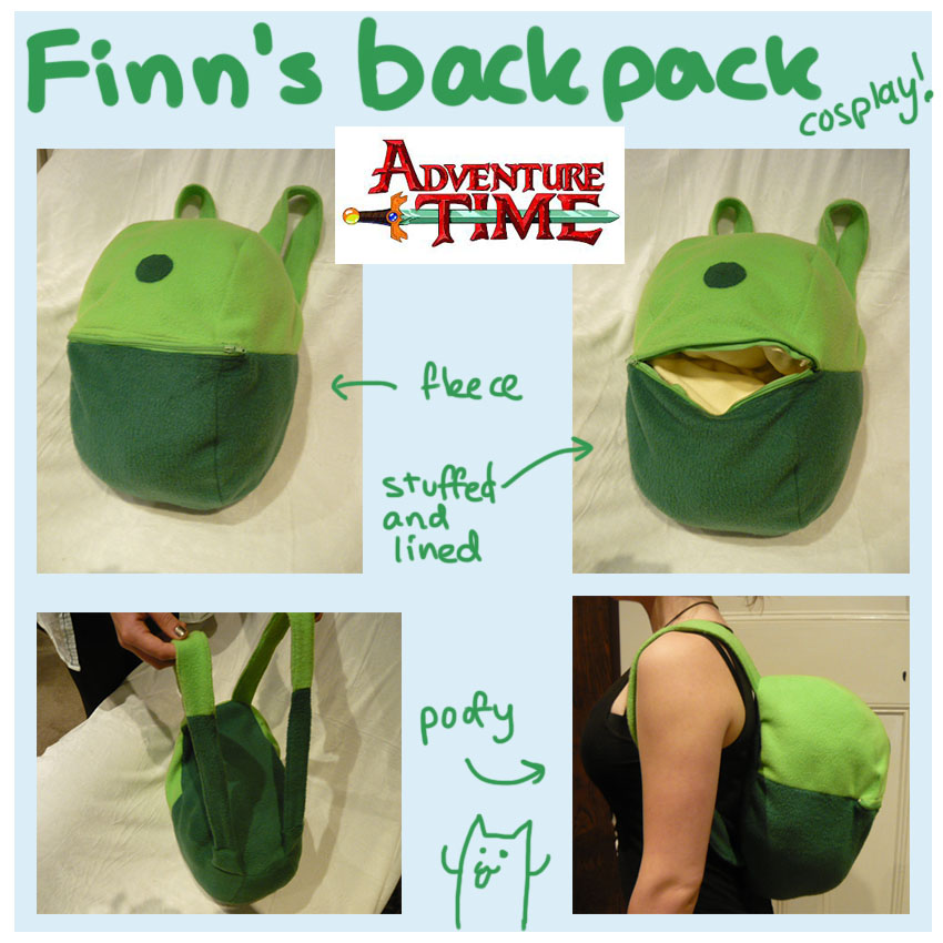 Finn's backpack Adventure Time cosplay