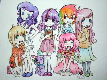 Mane 6 as humans