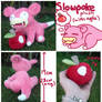 Slowpoke plush (with apple) for sugarstitch