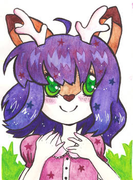 secret santa- deer girl