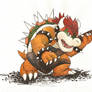 Bowser plays guitar