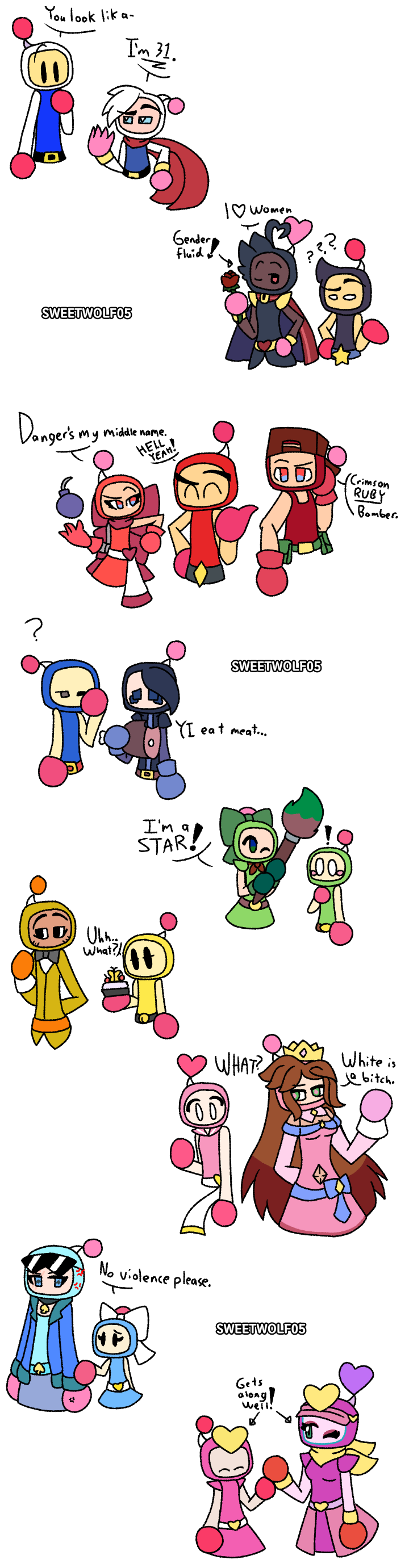 SBR: Bomberman Bros shipping by Sweetwolf05 on DeviantArt