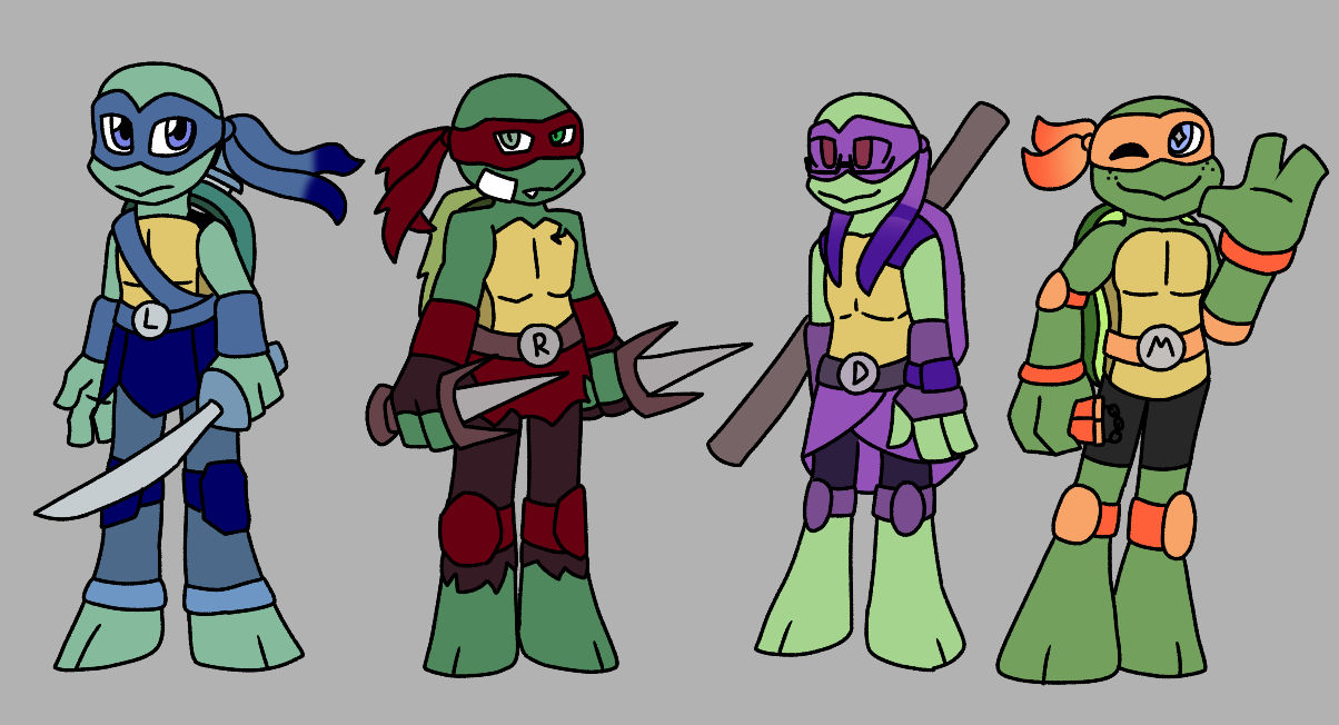 My takes on Ninja Turtles by Sweetwolf05 on DeviantArt