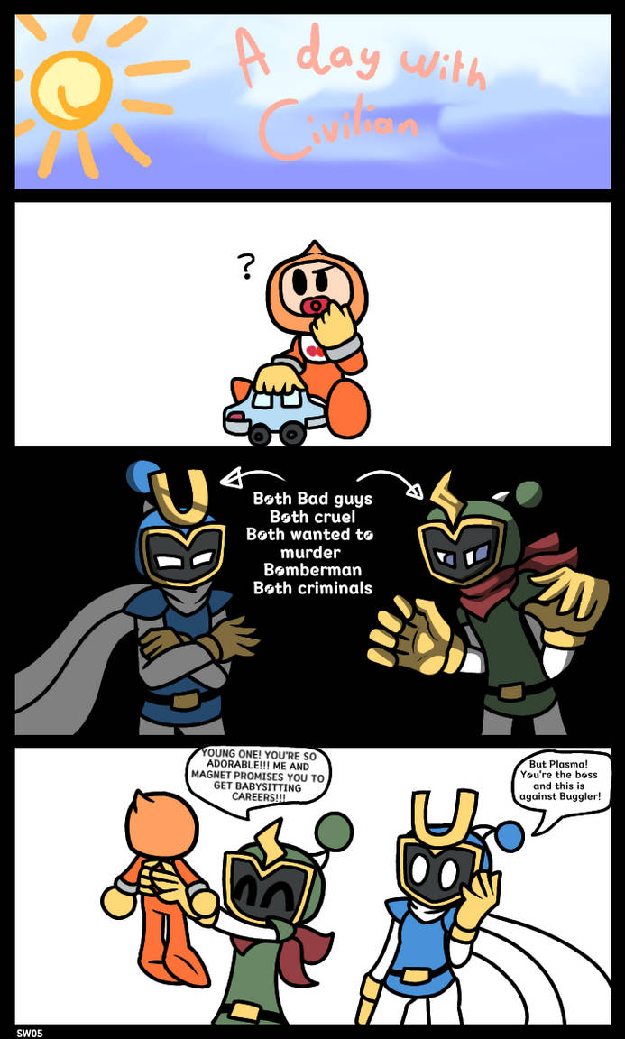 A Day With Civilian (Bomberman) by Sweetwolf05 on DeviantArt
