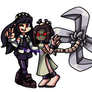 Skullgirls: Sapphic Filia x Painwheel