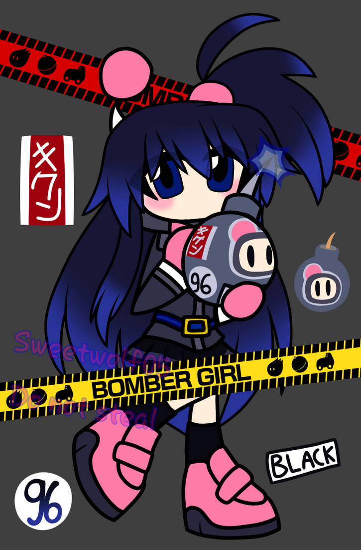Kuro Bombergirl (Super Bomberman R Artstyle) by Sweetwolf05 on DeviantArt