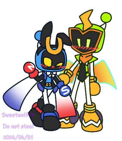 Bomberman: Sweet Bunny Magnet (Plagnet) by Sweetwolf05 on DeviantArt
