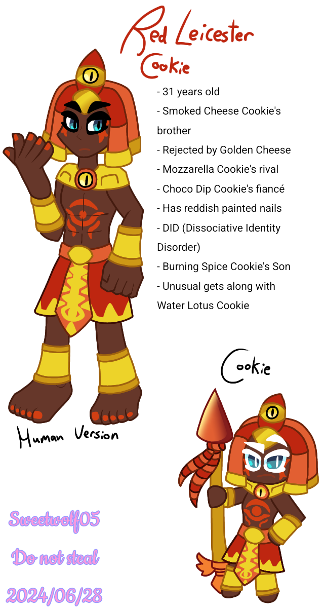 Cookid R47 Cookid Run: Red Leicester Cookie Redesign by Sweetwolf05 on DeviantArt