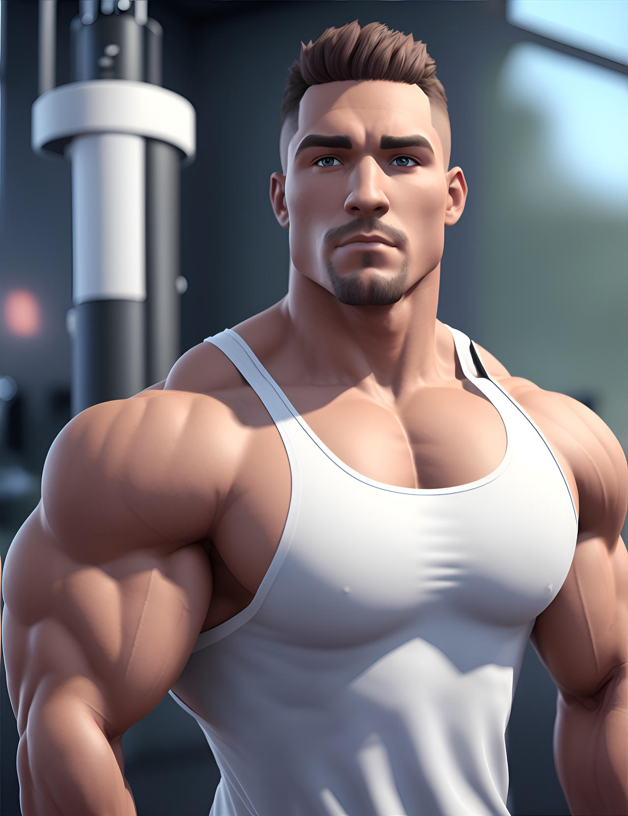 Big Pecs and Biceps (AI) by AIAdonisArt on DeviantArt