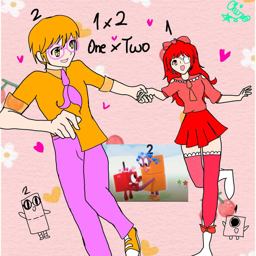 NumberBlocks 1x2 (Happy Valentine Day!) by KawaiiChiiro on DeviantArt