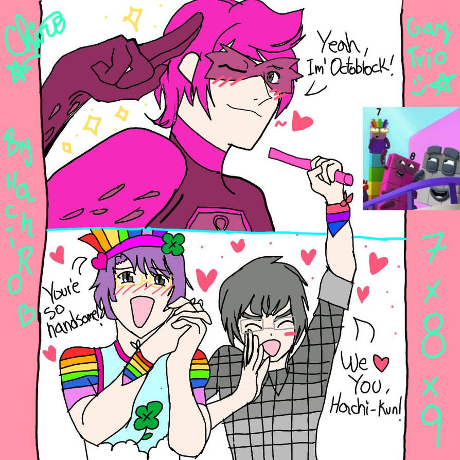 NumberBlocks love triangle!! (7x8x9) by KawaiiChiiro on DeviantArt