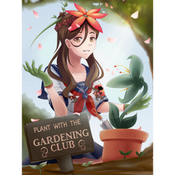 Yandere-Simulator Gardening Club Poster