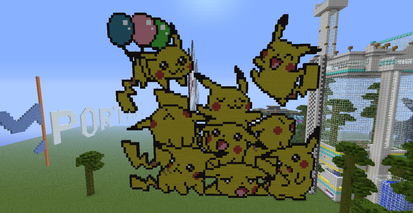 pikachu do minecraft - Desenho de sucrelhos - Gartic