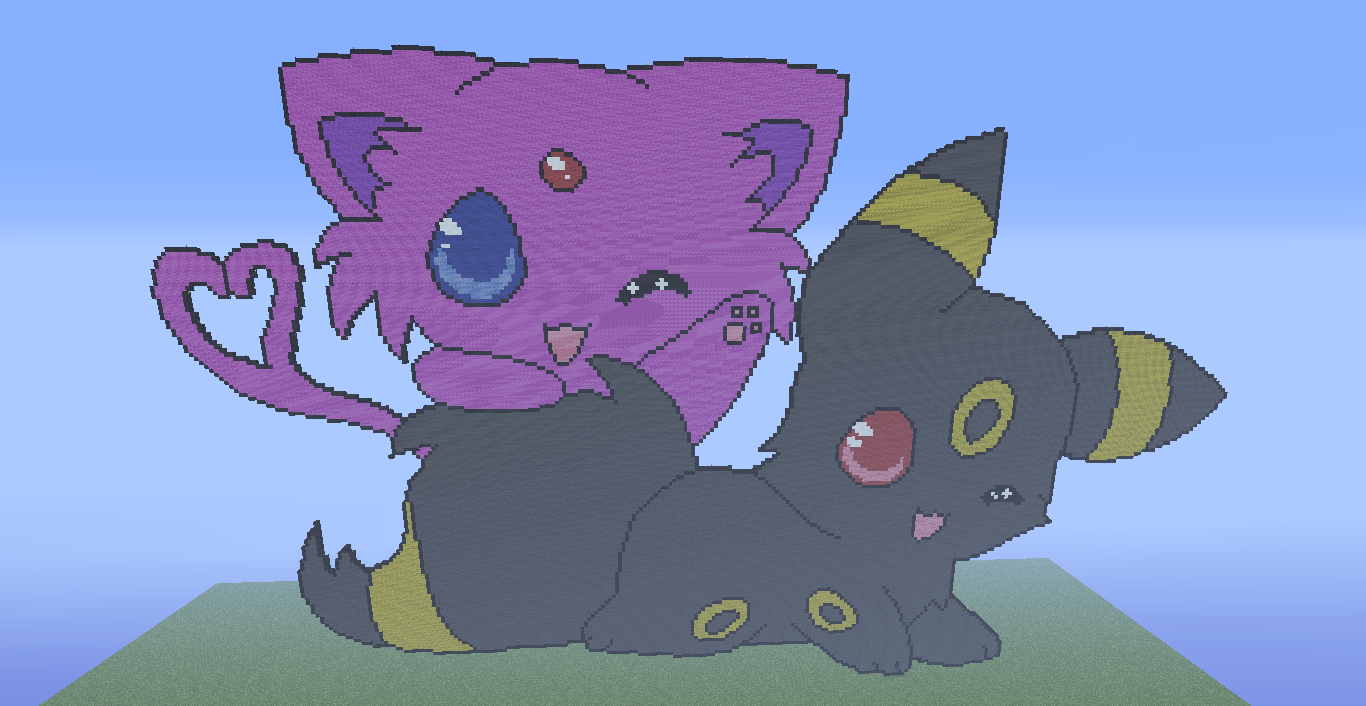 Siny Umbreon pixel art by Deniozzz on DeviantArt