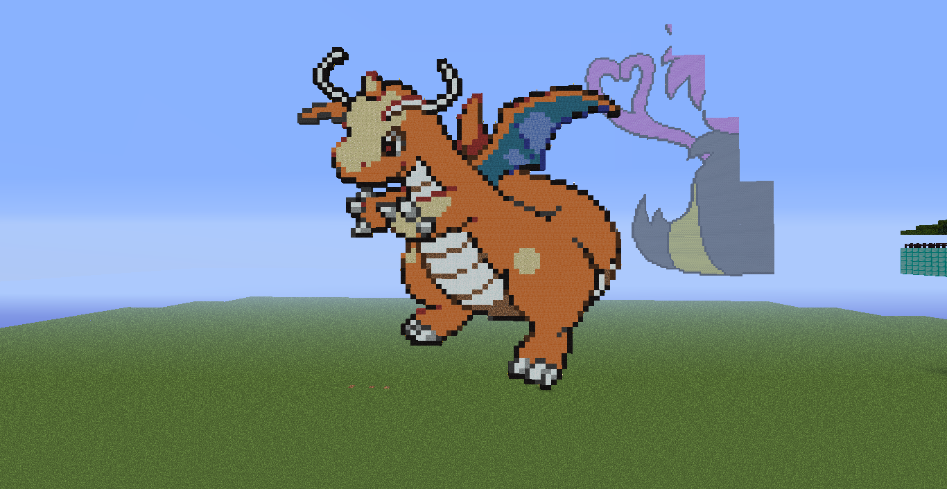 Dragonite pixel art by cb987654 on DeviantArt