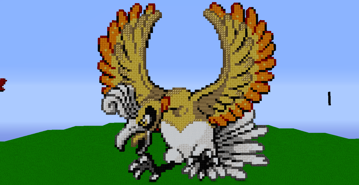 Ho-oh Silver Sprite Colour by PixelEightArt on DeviantArt