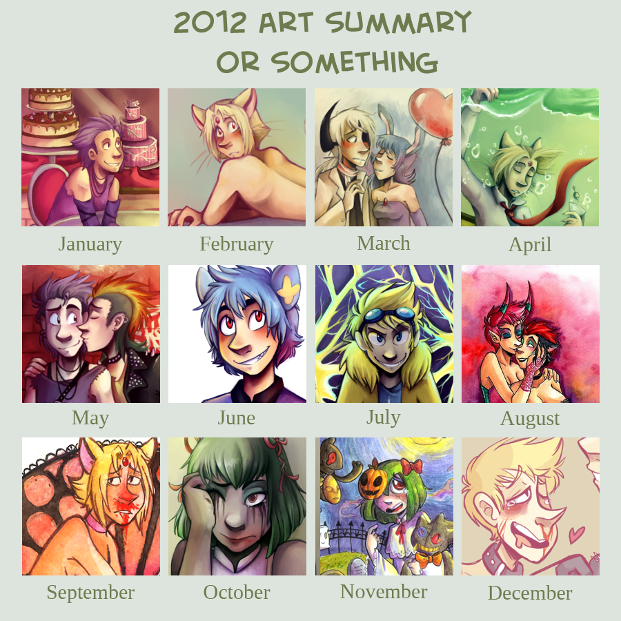 ART SUMMARY 2012 by SirPrinceCharming