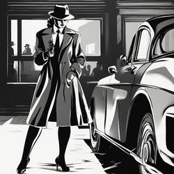 Film Noir Lady Detective