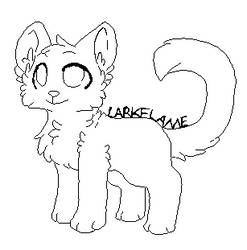 Free cat line art