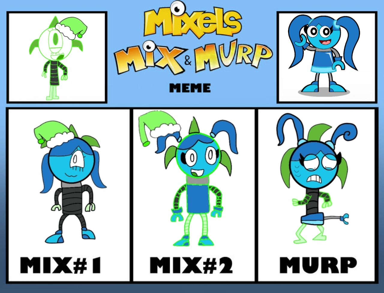 Mixels Murp Romp Deviantart Mixels: Jollee and Blizzy Mix and Murp. by DevonteTheTruccus on DeviantArt
