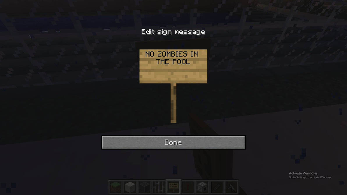 minecraft comedic sign by blackSnow31 on DeviantArt