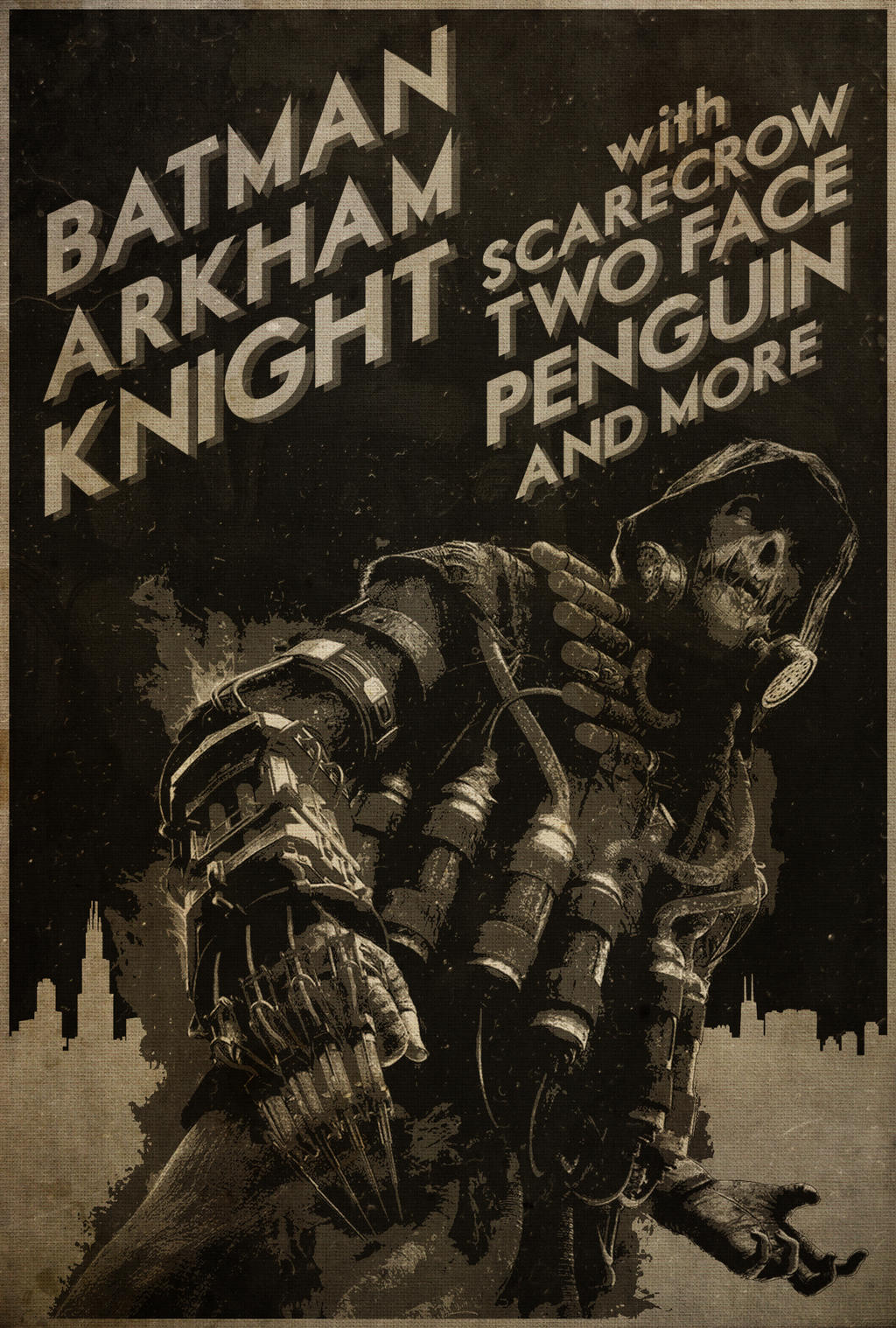 Be Afraid! - Batman: Arkham Knight Neo-Noir Poster
