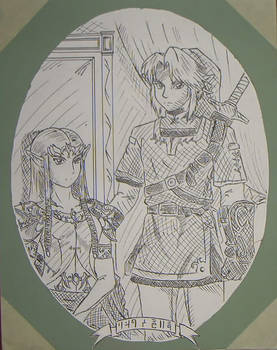 Link and Zelda: Portrait