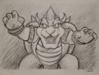 Super Mario Bowser Sketch 221024