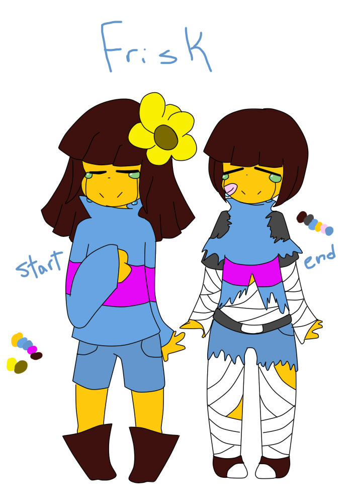 Editable Frisk :Official Designs: Frisk by Kamilishi on DeviantArt