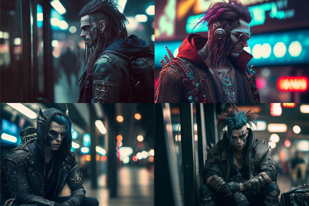 Metal Head Rocker Metal Fever Cyberpunk Rocker and Solo Metalhead Wa by yousifkhaled on ...