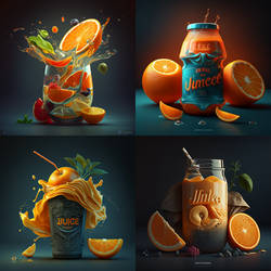 Orange juice ad design