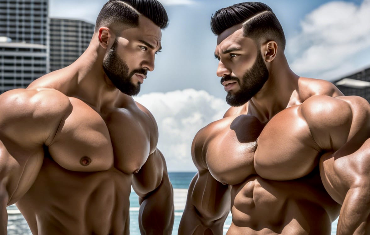 Sacguy Bodybuilder Boyfriend Twins by Sacguy on DeviantArt