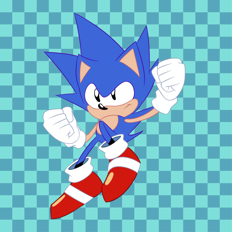 JonSonic on Game Jolt: A Classic Sonic Fanart! 🎨