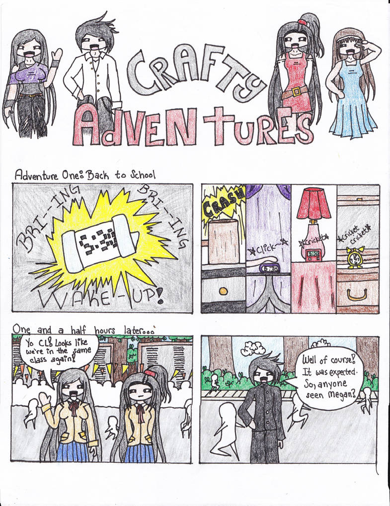 Crafty Adventures One: Page 1 by flameofdoom636 on DeviantArt
