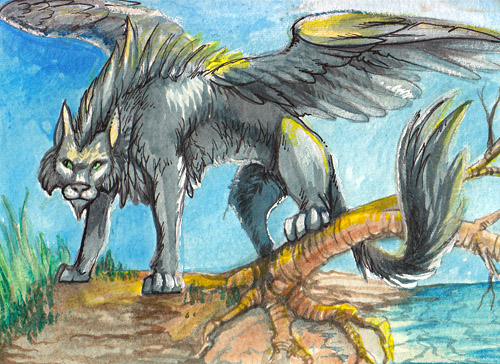 ACEO: Shadow cat