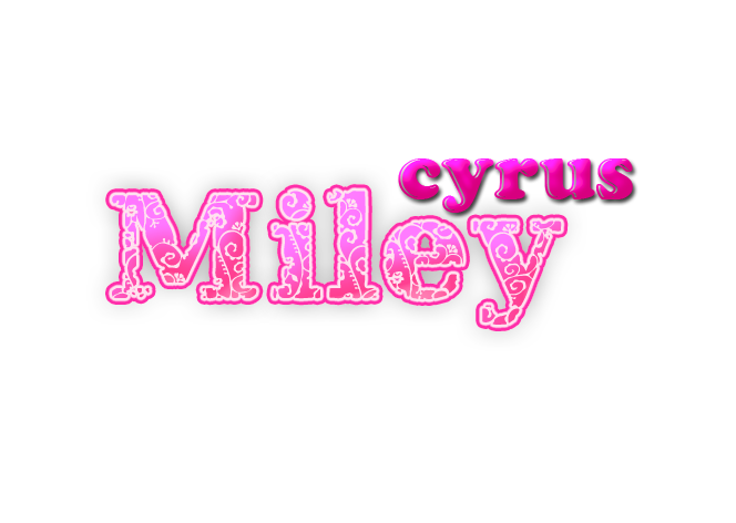 Miley text -By MariferSponge~3 by MariferCabrera123 on DeviantArt