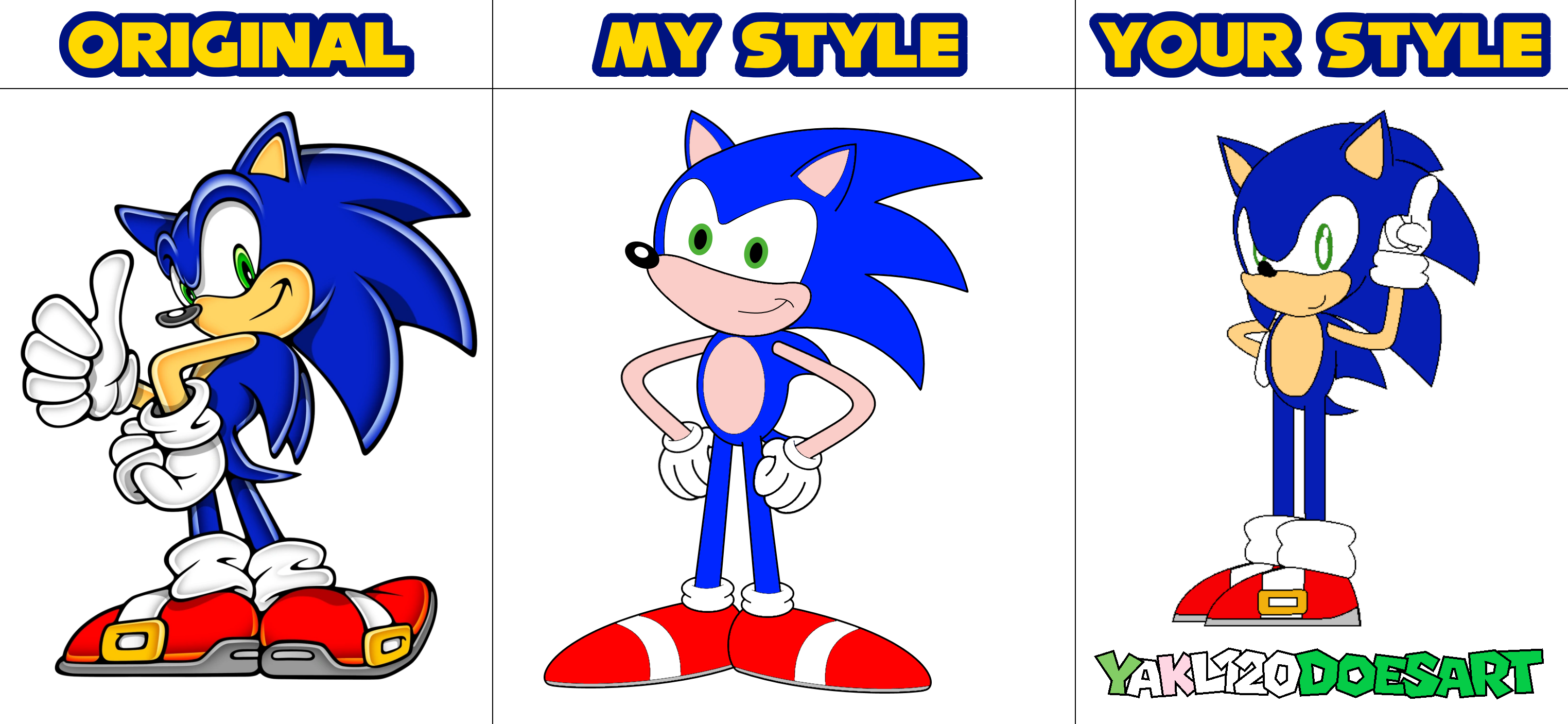 Writing Sonic Design The design I use for Sonic the Hedgehog by YAKL120DoesArt on DeviantArt