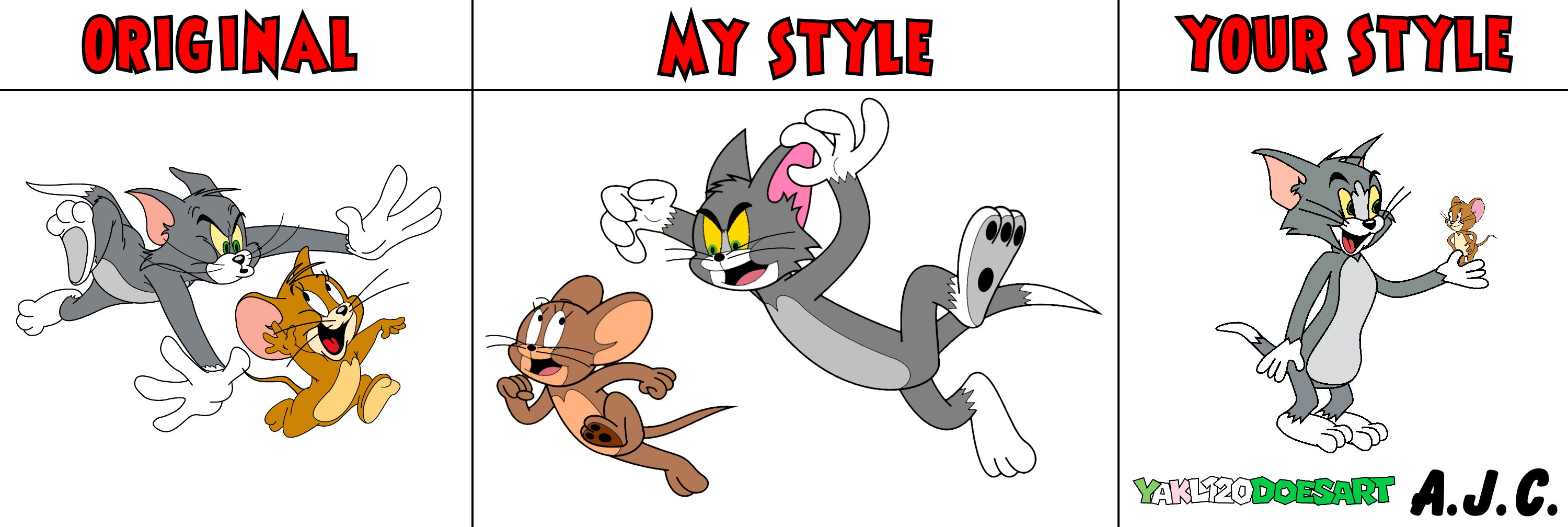 Tom Jerry Design The design I use for Tom and Jerry by YAKL120DoesArt on DeviantArt