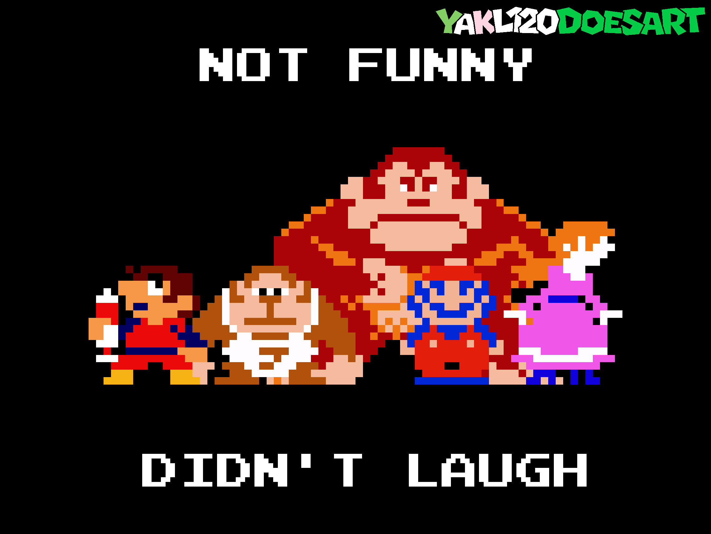 Not funny, didn't laugh (arcade version) by YAKL120DoesArt on DeviantArt