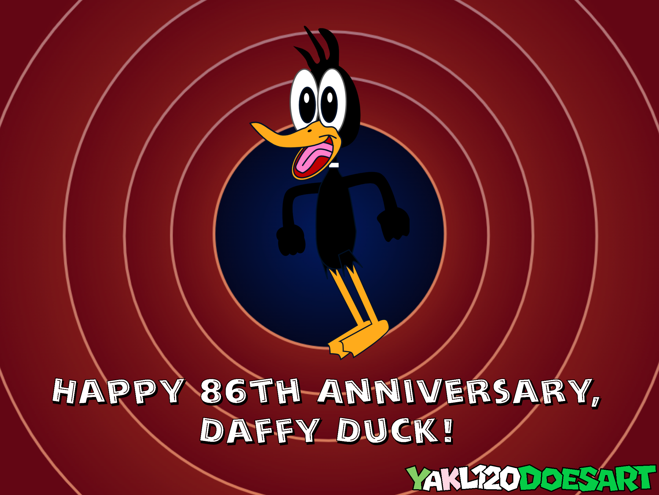 Happy 86th anniversary, Daffy Duck! by YAKL120DoesArt on DeviantArt