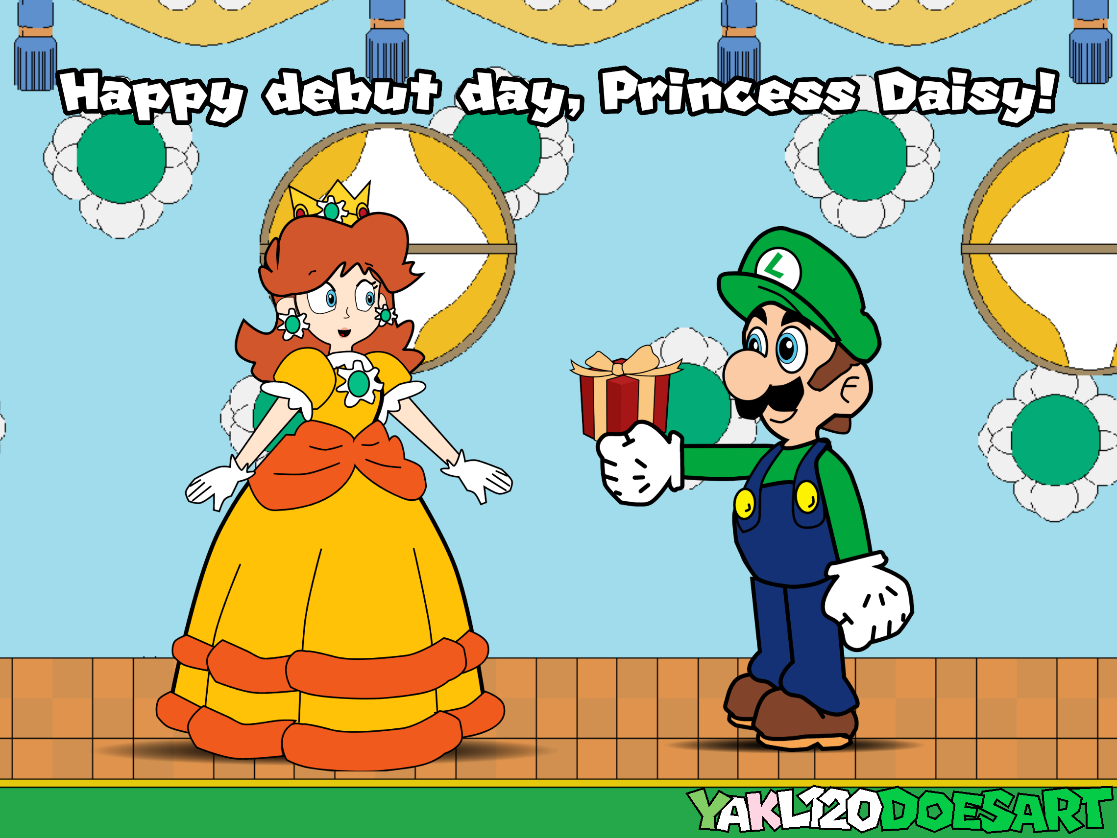 Happy debut day, Princess Daisy! by YAKL120DoesArt on DeviantArt