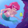 Little mermaid digital painting 