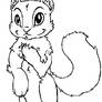 Squirrely Cuteness- Lineart