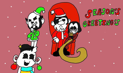 The Butcher Gang Seasons Greetings Card