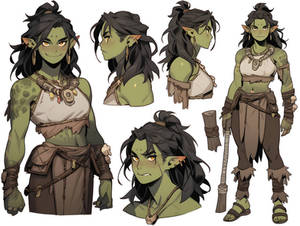 Kida the Half Orc Guard Captain